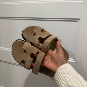 Steve Madden Suede Slide Sandals